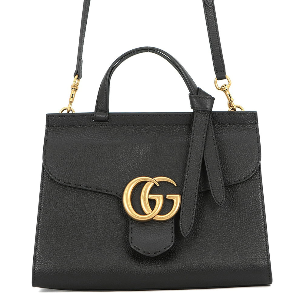 Gucci GG Marmont Leather Handbag Black